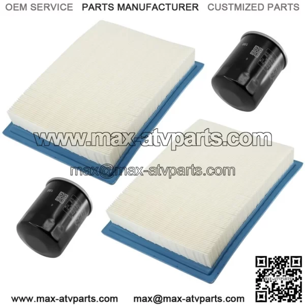 2x Air Filter and Oil Filter Pack For Polaris Ranger Crew XP 1000 2017-2018 (For: Polaris) - Image 4