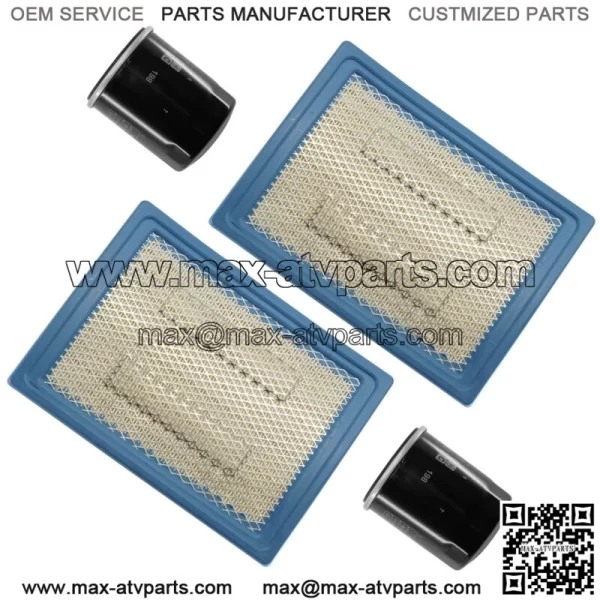 2x Air Filter and Oil Filter Pack For Polaris Ranger Crew XP 1000 2017-2018 (For: Polaris) - Image 5