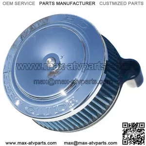 ACM Black Sucker High Flow Air Cleaner Filter Chrome STREET GLIDE Cover Harley (For: Harley-Davidson)