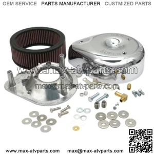Teardrop Chrome Air Cleaner Super E G Carb Harley 84-92 Big Twin Sportster (For: Harley-Davidson)
