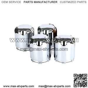 Golf Cart Wheel Center Hub Caps Cover for Yamaha EZGO Club Car Chrome