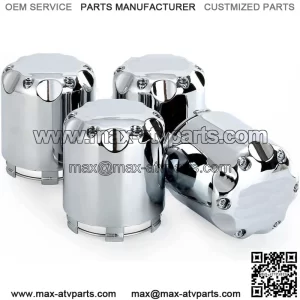 Golf Cart Chrome Wheel Center Caps Dust Cover for Yamaha EZGO Club Car& Other