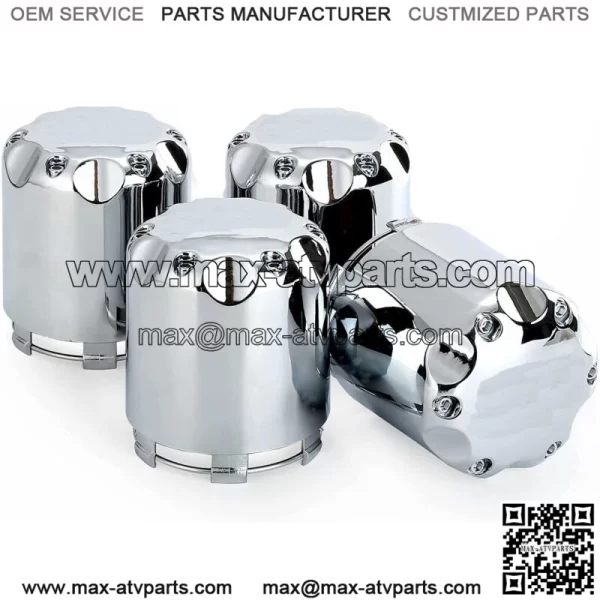 Golf Cart Chrome Wheel Center Caps Dust Cover for Yamaha EZGO Club Car& Other