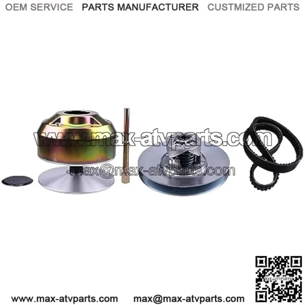Primary & Secondary Drive Driven Clutch AM128794 AM140967 with Belt RE28721 Puller Compatible with John Deere 4X2 6X4 Gas Gator Utility Vehicles Riding Mower/Bunker Rake 1200A
