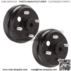 Golf Cart Rear Wheel Brake Drum for EZGO TXT PDS Electric 82-up 19186G1P, 2-Pack