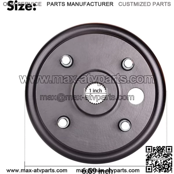 Golf Cart Brake Drum for EZGO 4 Cycle Gas Cart 21807-G1, Large Hole  (2 Packs) - Image 3