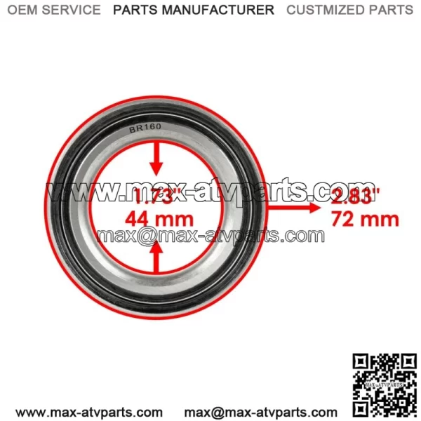 Front or Rear Wheel Hub for Polaris RZR XP 1000 / RZR XP 4 1000 18-21 w/ Bearing (For: Polaris) - Image 4
