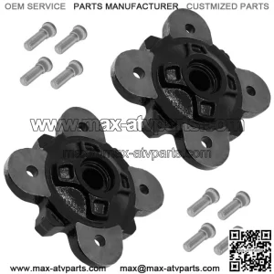 Front Left & Right Wheel Hub w/Studs for Polaris Ranger 1000 Diesel 2015-2018 (For: Polaris)