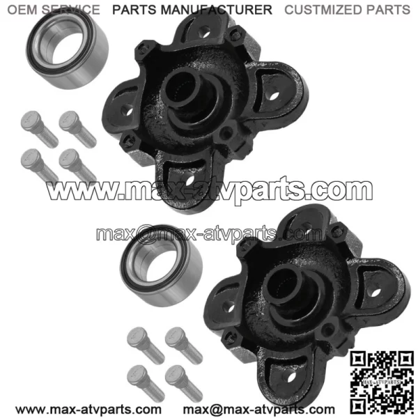 Front Wheel Hubs w/ Studs & Bearings for Polaris RANGER CREW 1000 XP 2017-2018 (For: Polaris) - Image 5