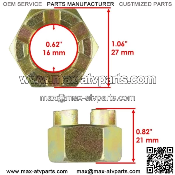 Rear Wheel Hub Kit For Polaris Ranger 1000 Diesel 2016-2018 (For: Polaris) - Image 5