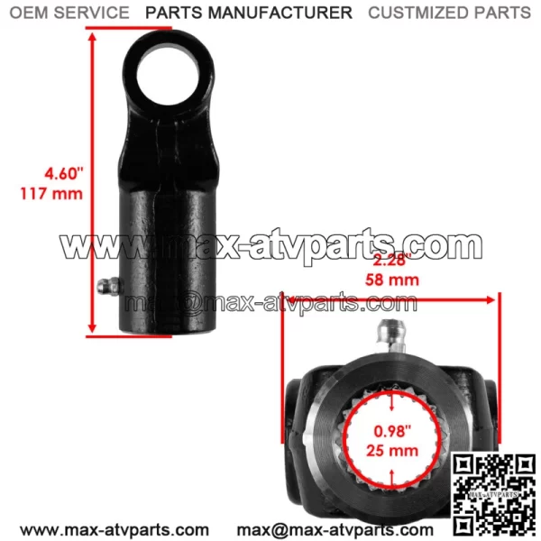 Drive Prop Shaft Indexed Slip Yoke For Polaris RZR XP 4 1000 2014 - 2022 (For: Polaris) - Image 2