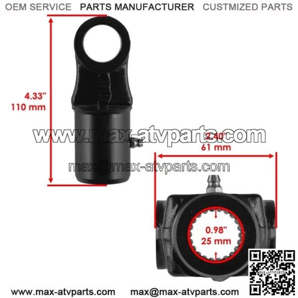Rear Drive Train Prop Shaft Yoke For Polaris RZR XP 4 1000 HL Premium  2014-2022 (For: Polaris) - Image 2