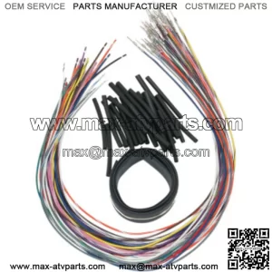 Namz Universal Handlebar Bar Switch Wiring Wire Extension Kit 24" Harley Touring (For: Harley-Davidson)