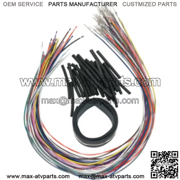 Namz Universal Handlebar Bar Switch Wiring Wire Extension Kit 24" Harley Touring (For: Harley-Davidson)