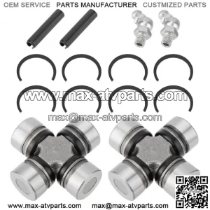2SET Front Prop Shaft U-Joint for Polaris Ranger 400 500 570 700 800 900 1000 EV