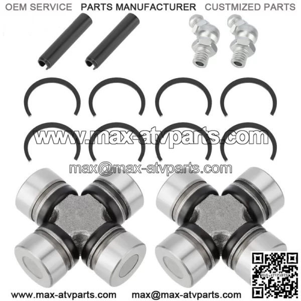 2SET Front Prop Shaft U-Joint for Polaris Ranger 400 500 570 700 800 900 1000 EV
