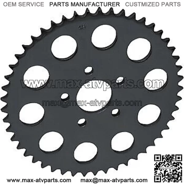 1210-1835: Black Rear Wheel Sprocket 51 Tooth