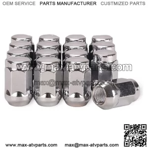 Golf Cart Wheel Lug Nuts for EZGO & Club Car, 1/2"-20 Size, 16 Pack,Chrome