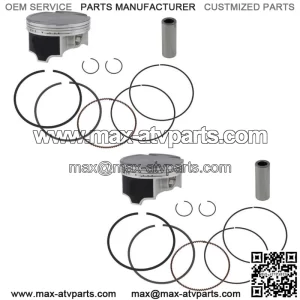 2  Standard Bore Piston Kits for Honda Pioneer 1000 fits 2016-2023 92mm