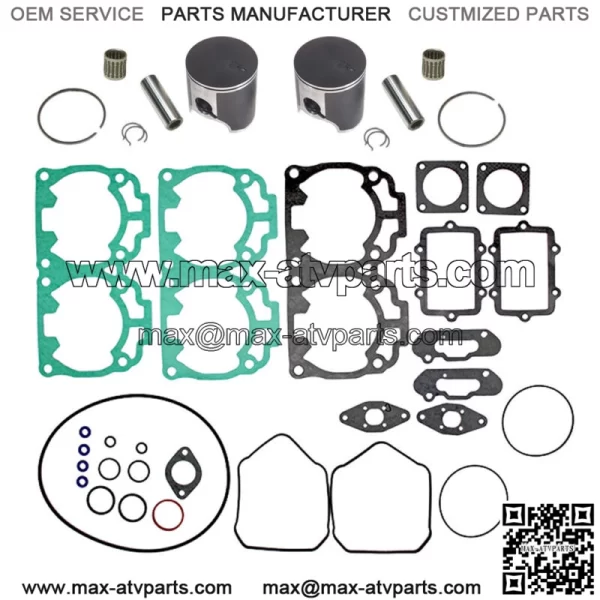 Standard Bore Top End Repair Kit for Ski-Doo 600 HO 2003-08 SINGLE RING 72mm
