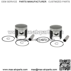 2  Standard Bore Piston Kits for Arctic Cat 700 Snow fits 1991-2000 81mm