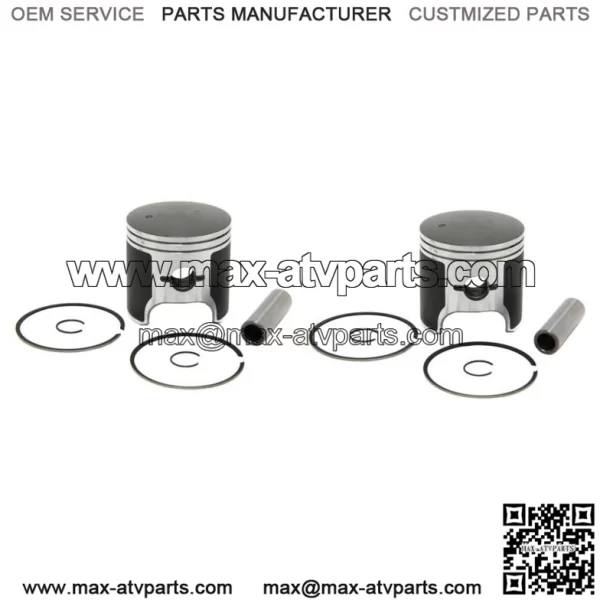2  Standard Bore Piston Kits for Arctic Cat 700 Snow fits 1991-2000 81mm