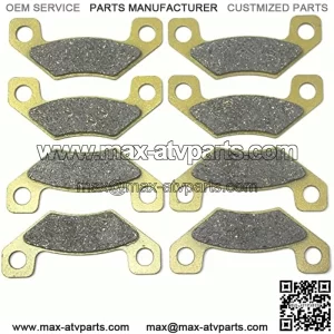 Front Rear Brake Pads Brakes for John Deere TX Gator Utility Turf 4PX Gator 9345 2004-2005 - HPX Gator 9446 2004-2008 - 4x2 4x4 Petrol Trail 2010-2011 - SN040000 2010 FA398FR MC0420