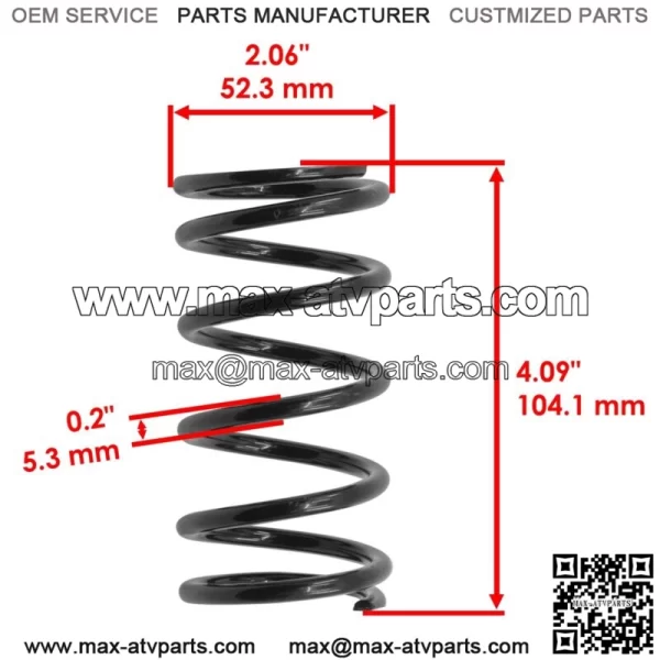 Primary Clutch Spring For Polaris Ranger Crew XP 1000 EPS 2019-2020 Black 90-180 (For: Polaris) - Image 2