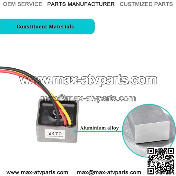 Golf Cart Voltage Regulator for Club Car Precedent 2004-up 4-Cycle Gas 102515901 - Image 3