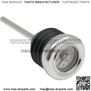 Drag Chrome Oil Plug Tank DipStick Filler Temperature Gauge Harley Softail 00-17 (For: Harley-Davidson)