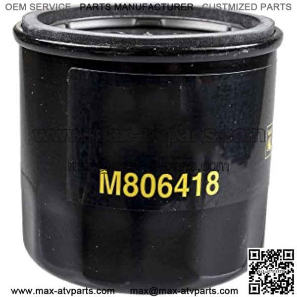 John Deere M806418 John Deere Oil Filter 1023E, 1025R, 1026R, 2210, 4010,755, HPX-DIESEL GATOR,455 LAWN MOWER, X495, X740, X748, and 1435 FRONT MOWER