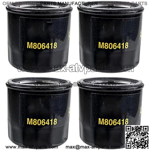 John Deere Original Equipment Package of FOUR Oil Filters - M806418