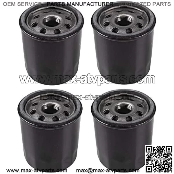 4pk Oil Filter Replaces John Deere AM107423 Kawasaki 49065-2078 Club Car 1016467 Robin 261-65902-A0 Onan 122-0737-03 Cub Cadet 490-201-0001