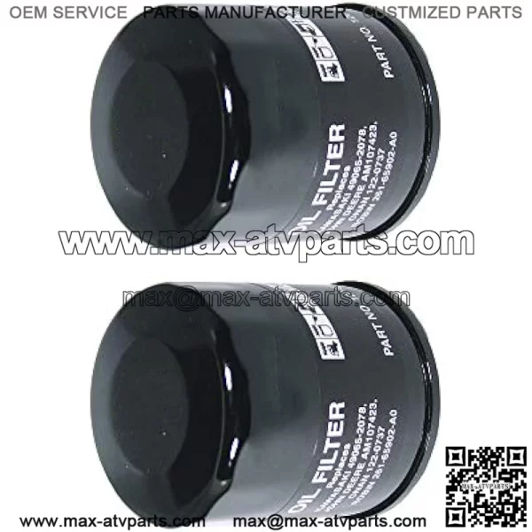 2pk Oil Filter Replaces John Deere AM107423 Kawasaki 49065-2078 Club Car 1016467 Robin 261-65902-A0 Onan 122-0737-03 Cub Cadet 490-201-0001 - Image 2