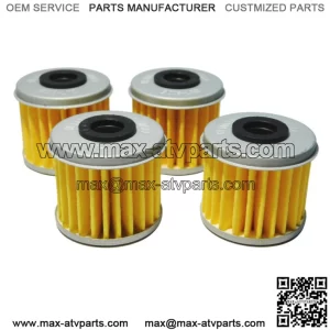 2004-2014 Honda Sportrax TRX 450 R ER OEM Oil Filter 15412-MEN-671 (4 Pack) H92