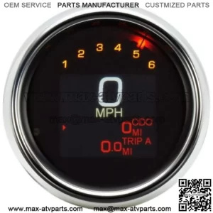 Dakota Digital Tank Speedometer MLX 3000 Chrome LED 3-3/8 inch 1994-03 Harley (For: Harley-Davidson)