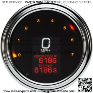 Dakota Digital Speedometer MLX 2000 Series Chrome LED 4.5" Tank Mount Harley 11+ (For: Harley-Davidson)
