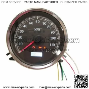 Hard Drive Black Face Electronic Speedometer 6 Speed Conversion Softail Harley (For: Harley-Davidson)