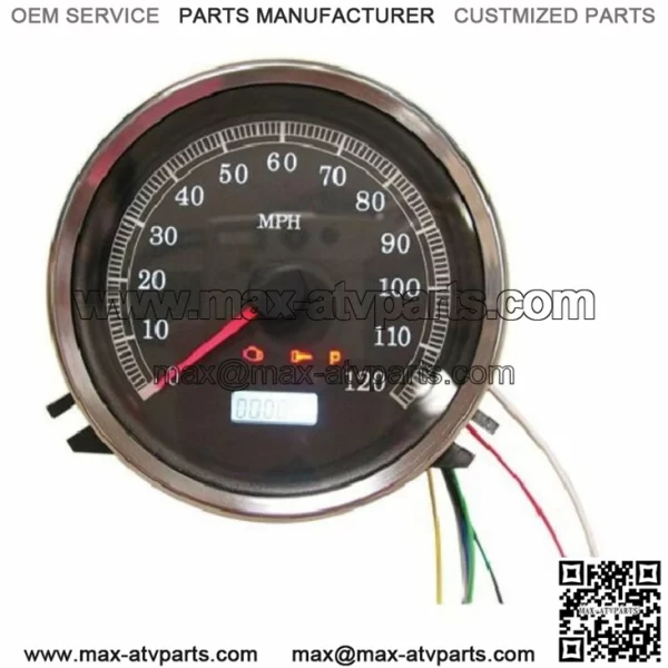 Hard Drive Black Face Electronic Speedometer 6 Speed Conversion Softail Harley (For: Harley-Davidson)