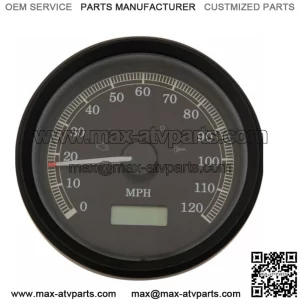 Black Electronic Programmable Analog Speedometer Speedo Harley Dyna Sportster (For: Harley-Davidson)