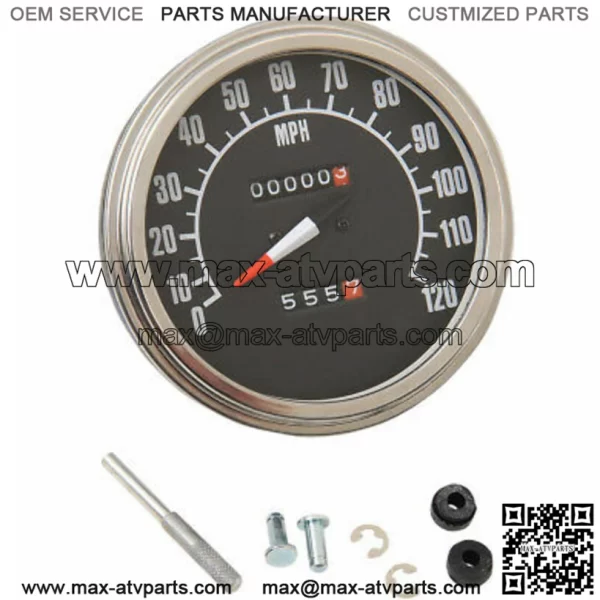 1:1 Ratio Speedometer Speedo Harley Shovelhead 1962-1980 FL & 1971-1972 FX (For: Harley-Davidson)