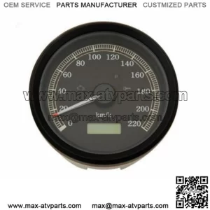 Black Electronic Programmable Analog Speedometer Speedo Harley Dyna Sportster KH (For: Harley-Davidson)