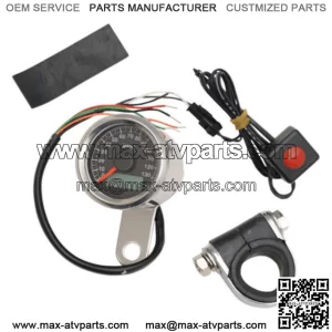 Hard Drive 48mm Mini Electronic Speedometer Speedo Black Face LED Harley Chopper (For: Harley-Davidson)