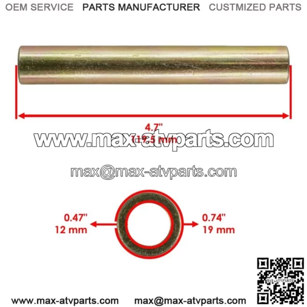 Rear A Arm Pivot Shaft for Polaris RZR 1000 2016-2018 / RZR S 1000 EPS 2020 (For: Polaris) - Image 2