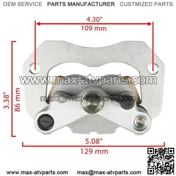 Rear Right Brake Caliper w/ Pads for Polaris General 4 1000 2016 2017 2018-2021 (For: Polaris) - Image 2