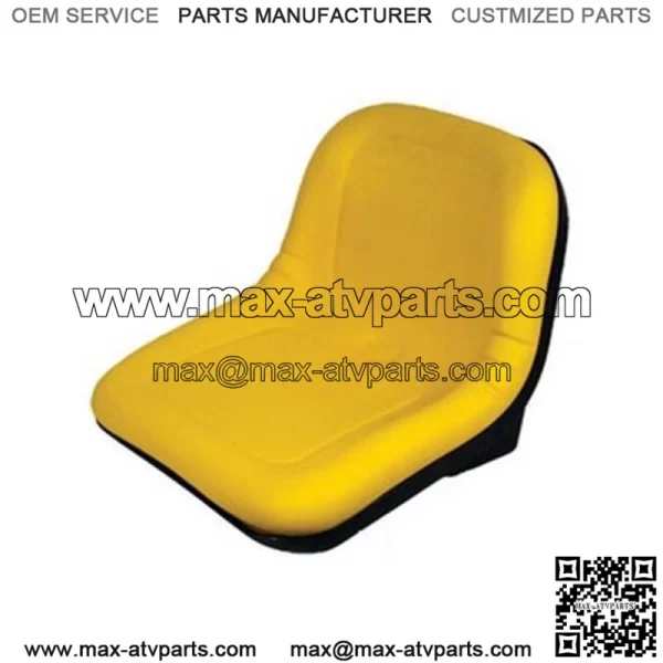 (2) Yellow High Back Seat fit Fits John Deere Fits Gator TX, Fits Gator XUV, - Image 2
