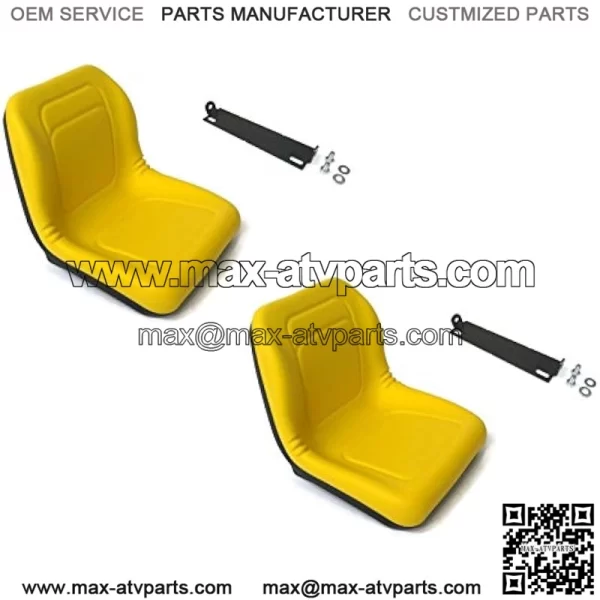 (2) HIGH Back Seats w/Brackets for John Deere Gator CS CX Diesel UTV Utility