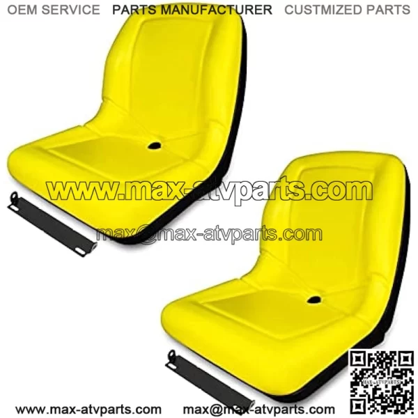 (2) TRAC SEATS Yellow Flip Up Seats for John Deere Gator CX (Below Serial Number 039,999) For PN: VGA10177