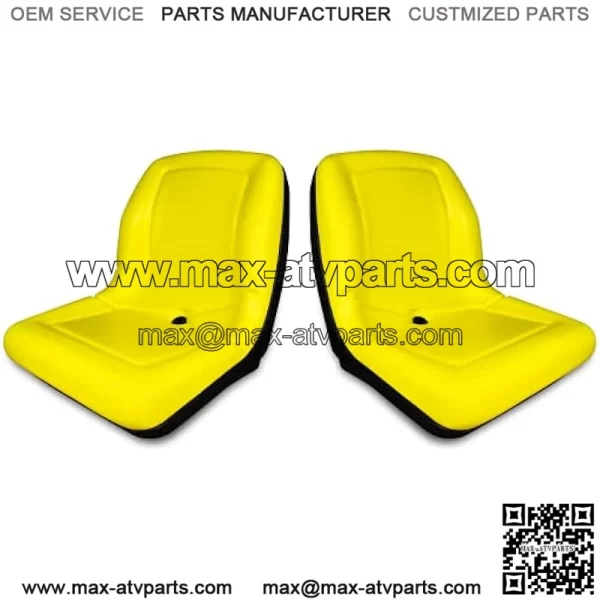 (2) TRAC SEATS Yellow Flip Up Seats for John Deere Gator CX (Below Serial Number 039,999) For PN: VGA10177 - Image 2