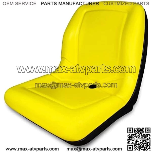 (2) TRAC SEATS Yellow Flip Up Seats for John Deere Gator CX (Below Serial Number 039,999) For PN: VGA10177 - Image 3